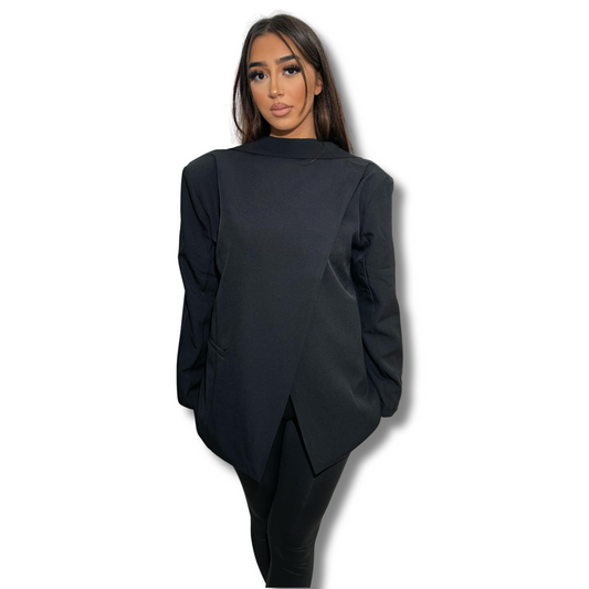 Reversible blazer - BLACK