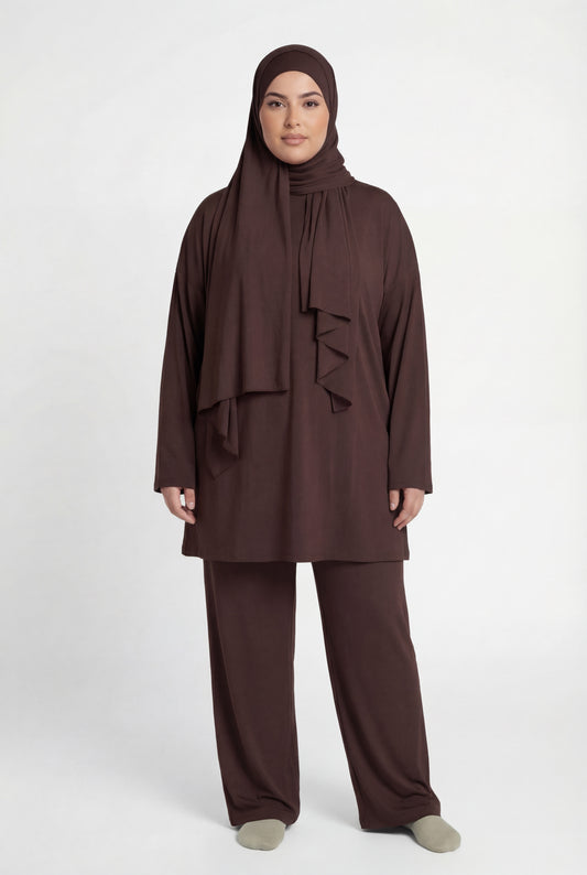 BURKINI (4 pieces) - BROWN