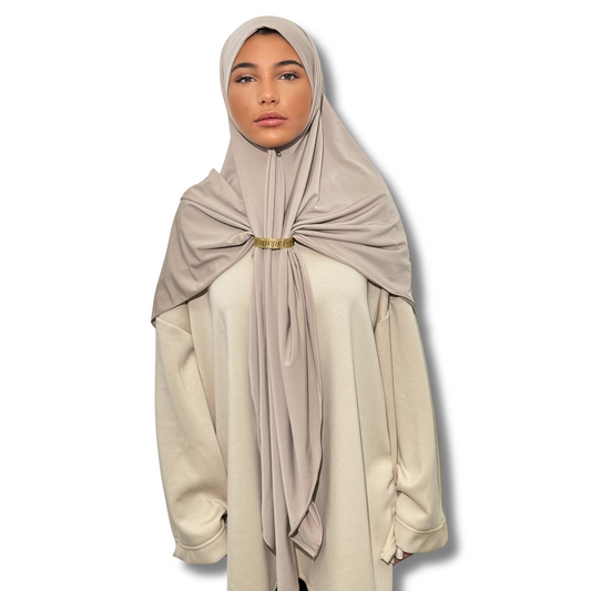 Carré en jersey XXL Premium - BEIGE