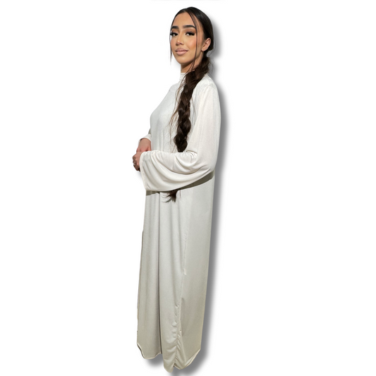 JERSEY PREMIUM DRESS- BEIGE