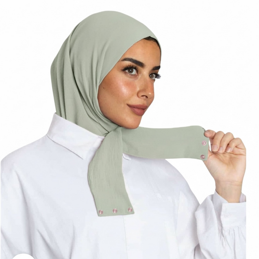 INSTANT HIJAB JERSEY BAMBOO - SAGE GREEN