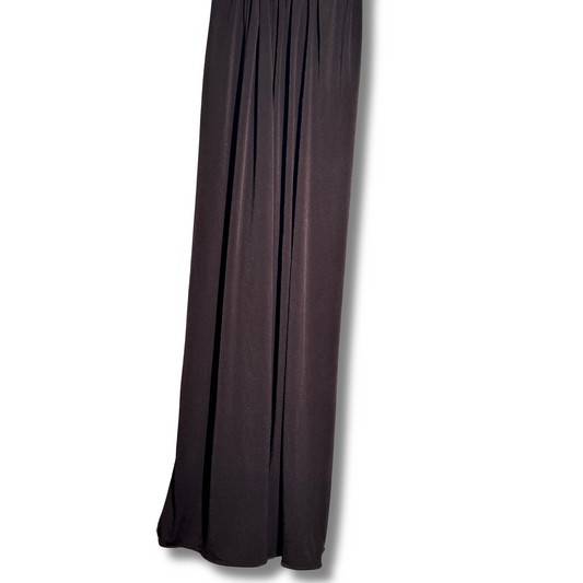 JERSEY LIQUID SCARF - BROWN