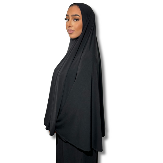 KHIMAR JERSEY PREMIUM - BLACK