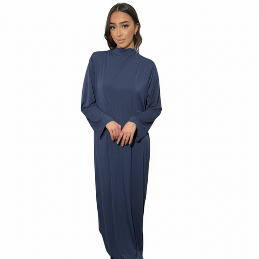 JERSEY PREMIUM DRESS - BLUE NAVY