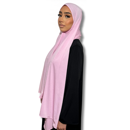 HIJAB JERSEY PREMIUM - PINKY