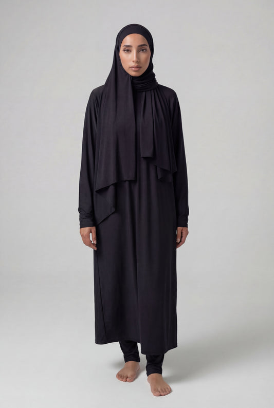 BURKINI LONG (5 pieces) - BLACK