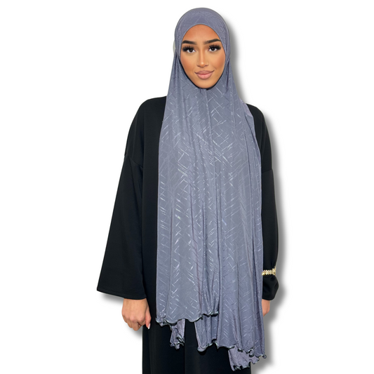 Jersey premium AIR hijab - BLUE DENIM