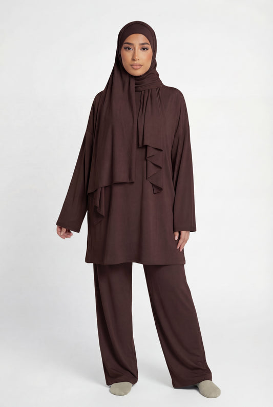 BURKINI (4 pieces) - BROWN