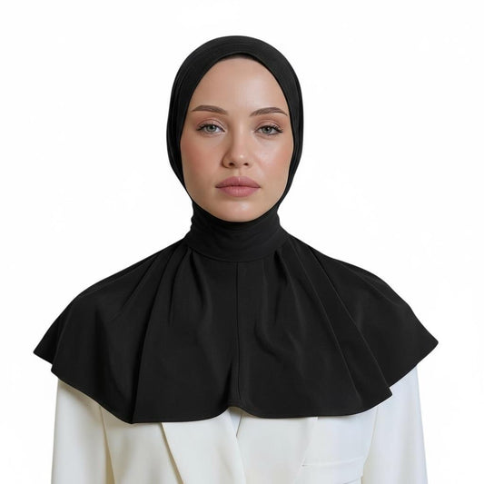 INSTANT HIJAB JERSEY BAMBOO - BLACK