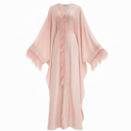 ABAYA BUTTERFLY - BABY PINK