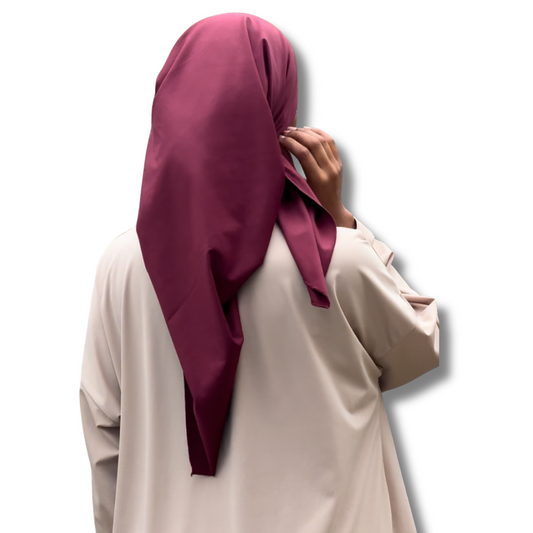 HIJAB SQUARE BATH - BURGUNDY