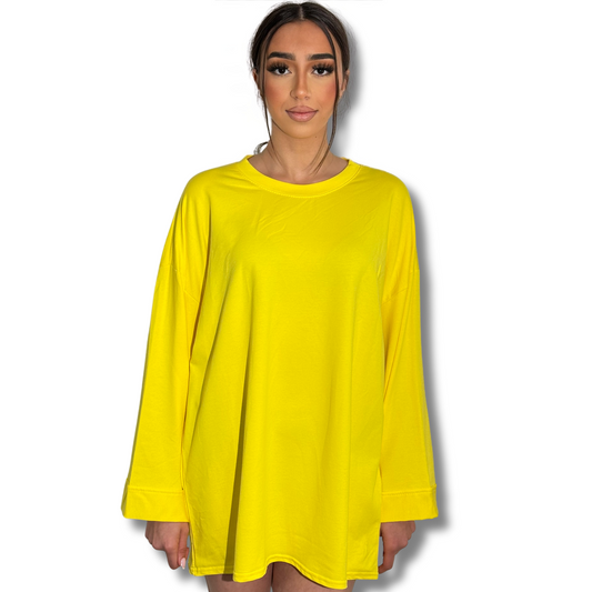 LONG TEE SHIRT - YELLOW