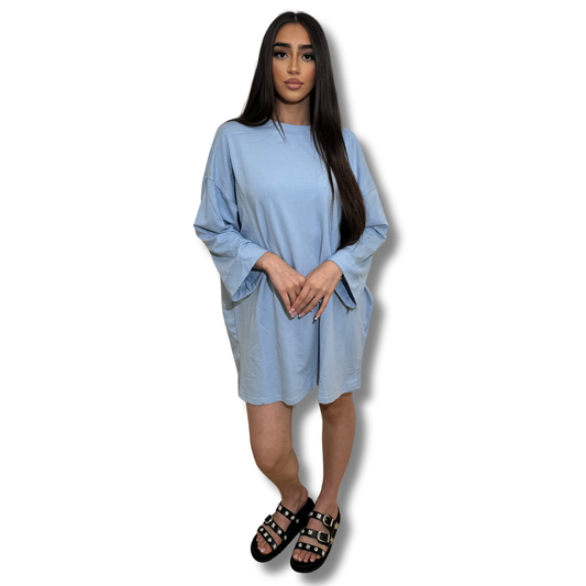 Long tee shirt - BLUE
