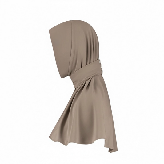 INSTANT HIJAB LIQUID JERSEY - LIGHT TAUPE