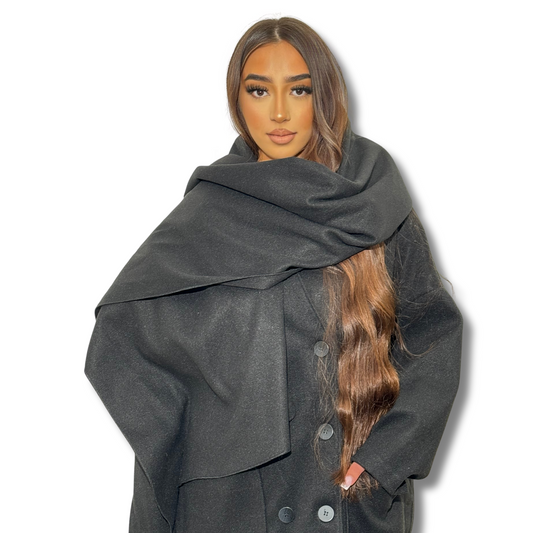 Cashmere scarf - BLACK