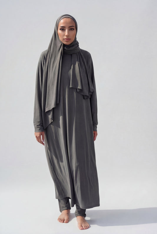 BURKINI LONG (5 pieces) - GREY