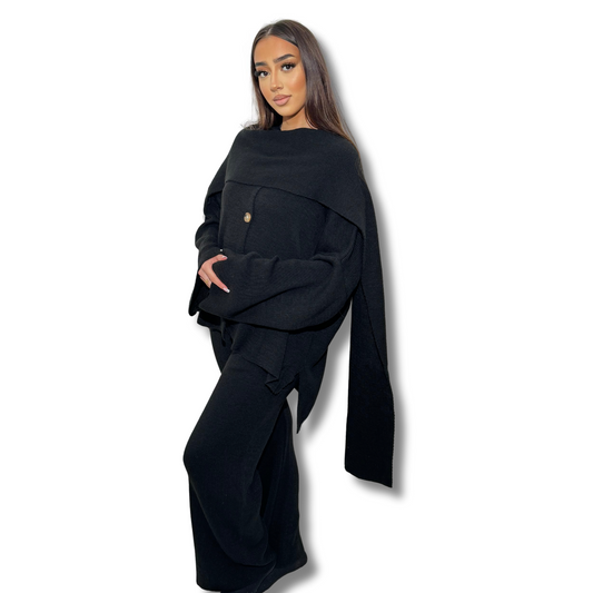 Waitcoast and cape set - BLACK