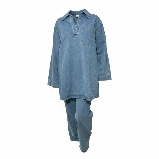 LIGHT BLUE DENIM SET