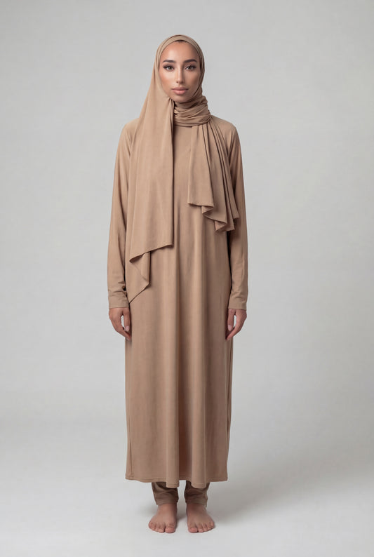 BURKINI LONG (5 pieces) - BEIGE