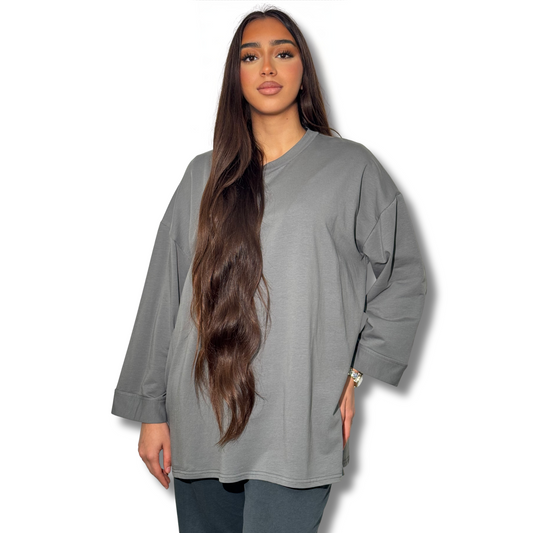 Long tee shirt - GREY