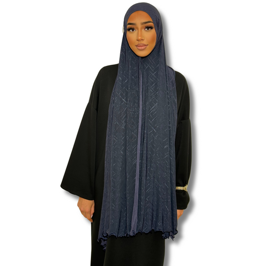 Hijab en jersey premium AIR - BLEU MARINE