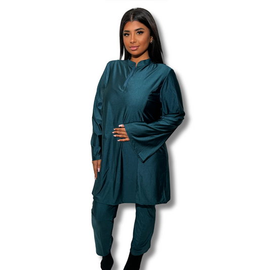 Zipped Burkini - BLUE (3 pieces)