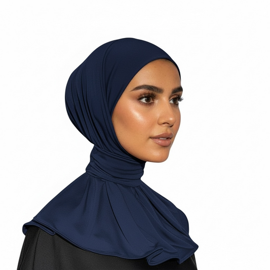 ADJUSTABLE INSTANT HIJAB- BLUE NAVY