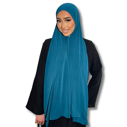 HIJAB JERSEY PREMIUM - DUCK BLUE
