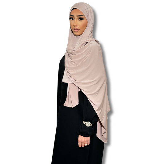 Premium breathable jersey pull-on hijab - PINK