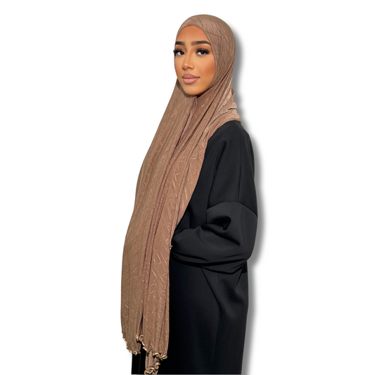 Jersey premium AIR hijab - TAUPE