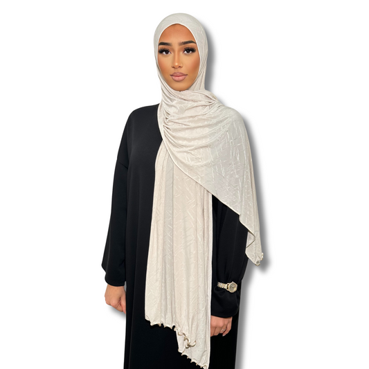 Jersey premium AIR hijab - BEIGE