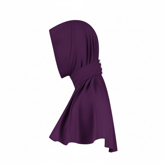 INSTANT HIJAB LIQUID JERSEY - PURPLE