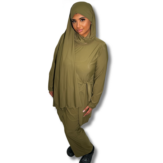 Burkini 3 pieces set - KHAKI