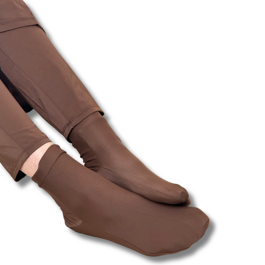 BATH SOCKS - BROWN