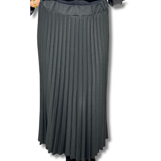 Pleated skirt - BLACK