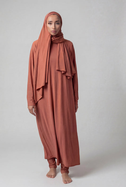 BURKINI LONG (5 pieces) - RUST