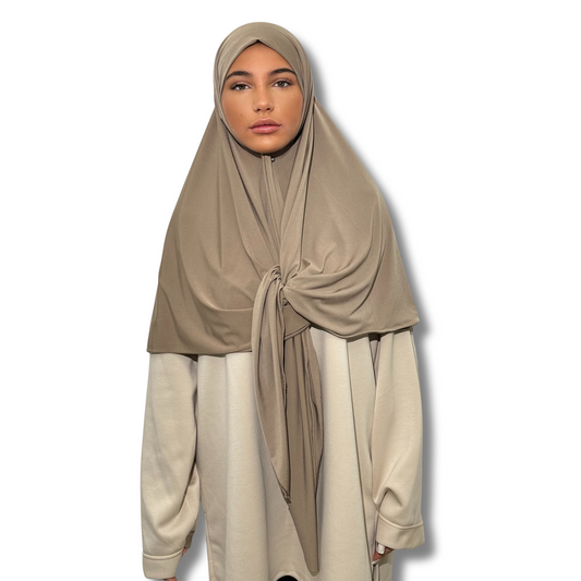 Carré en jersey XXL Premium - MOKA