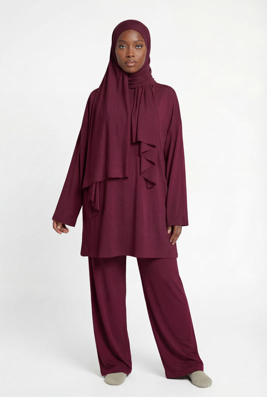 BURKINI (4 pieces) - BURGUNDY