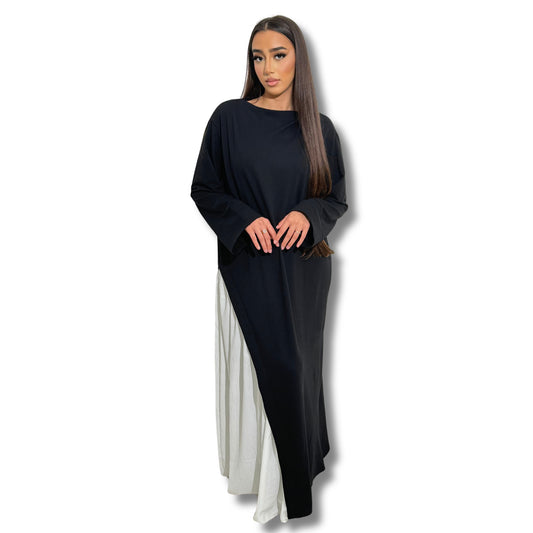 T-shirt Dress CLASSY - BLACK