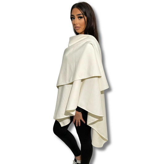 Oversize cape - WHITE