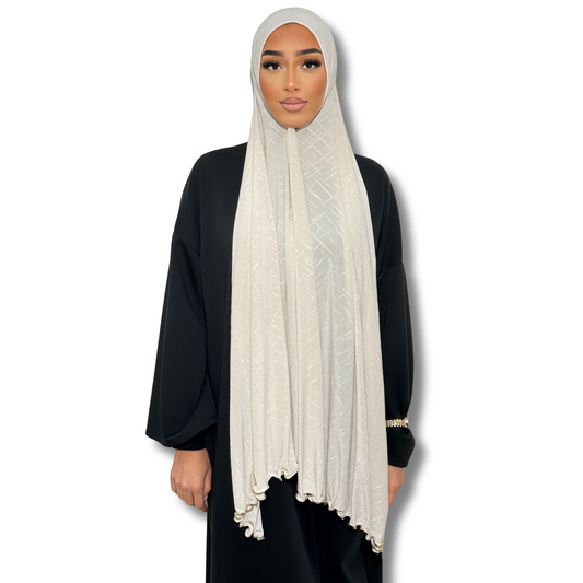 Jersey premium AIR hijab - BEIGE