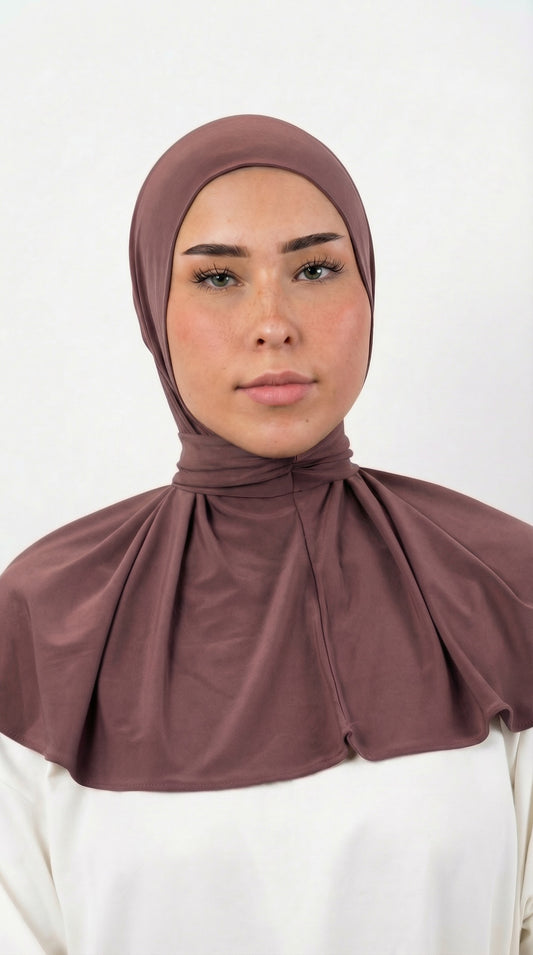 HIJAB INSTANTANÉ EN JERSEY PREMIUM LUXE - PINKY
