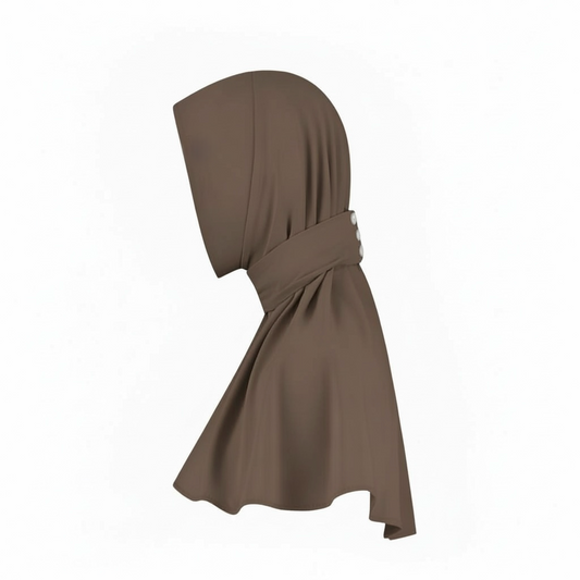 INSTANT HIJAB LIQUID JERSEY - TAUPE