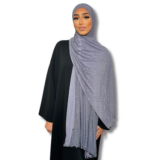 Jersey premium AIR hijab - BLUE DENIM