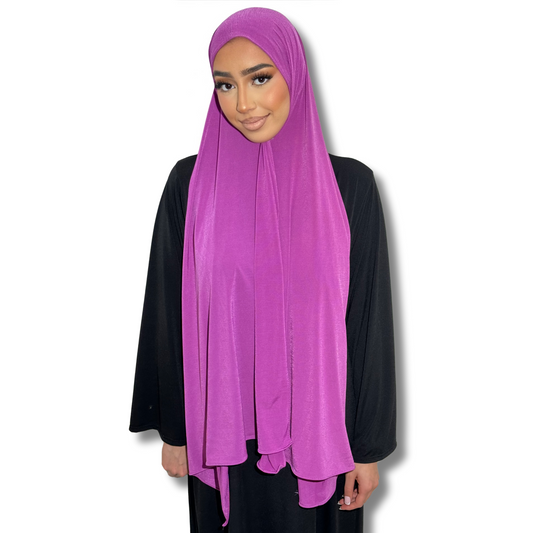 HIJAB JERSEY PREMIUM - FUSHIA