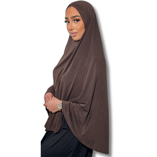 KHIMAR JERSEY PREMIUM - BROWN