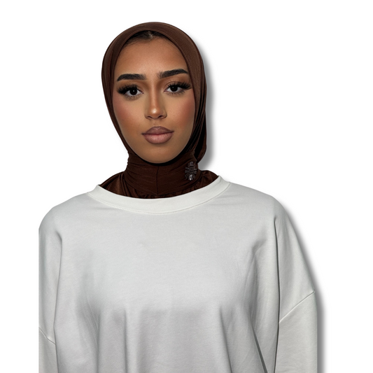INSTANT HIJAB - BROWN
