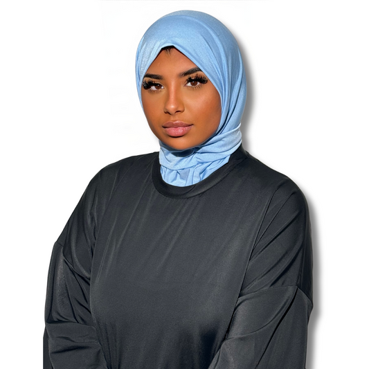 PRESS ON HIJAB - SKY BLUE