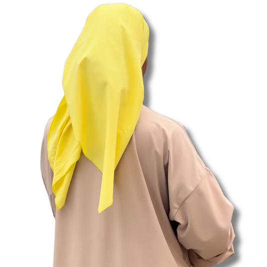 HIJAB SQUARE BATH - YELLOW