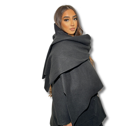 Cashmere scarf - BLACK